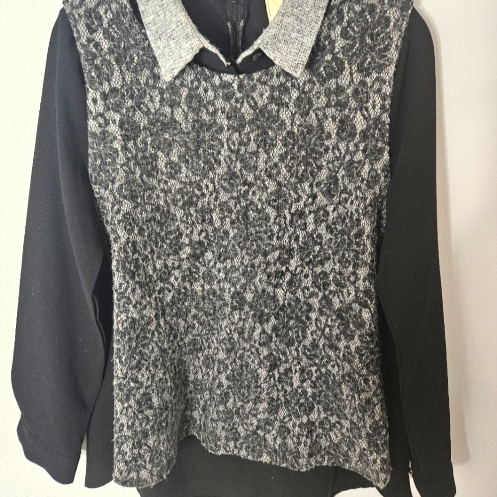 Faux Layered Ladies Top